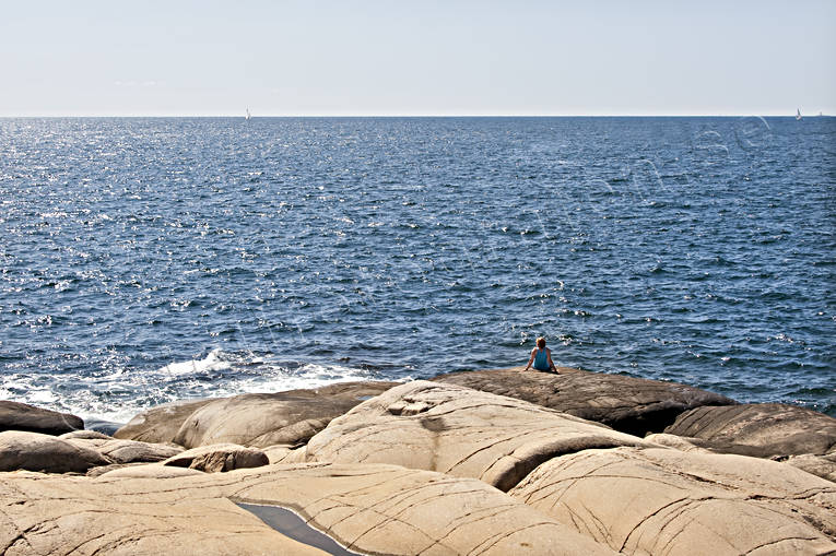 archipelago, Bohuslän, coast, horizon, landscapes, nature, rocks, sea, seasons, solar, summer