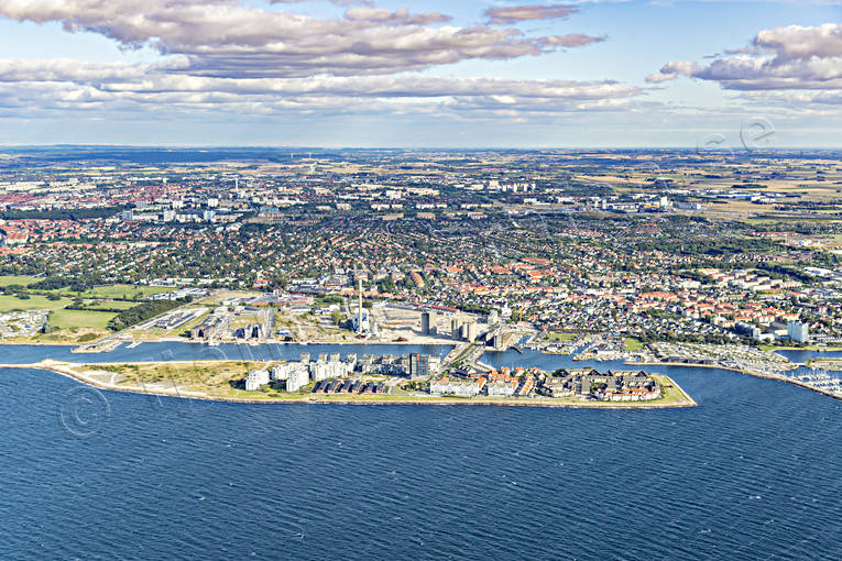 aerial photo, aerial photo, aerial photos, aerial photos, drone aerial, drnarfoto, fishing port, Limhamn, Malm, Skne, stder, summer, n