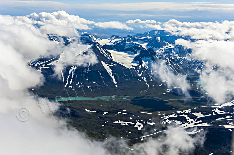 aerial photo, aerial photo, aerial photos, aerial photos, cloud, drone aerial, drnarfoto, landscapes, Lapland, national park, Sarek, summer, Vuoinesluobbalah, par