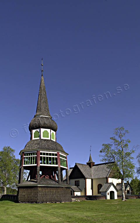 Älvros, bell tower, church, church, churches, Herjedalen, Old church, samhllen, villages