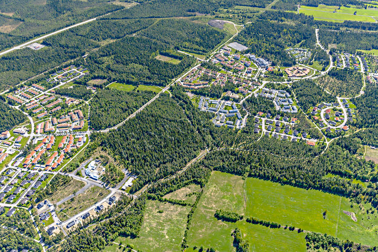 aerial photo, aerial photo, aerial photos, aerial photos, drone aerial, drönarfoto, Jamtland, Ostersund, Skogsmon, städer, summer, Ängsmon