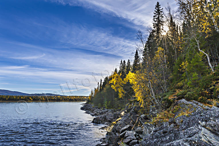 attractions, autumn, autumn colours, Jamtland, lake, landscapes, tannforsen, watercourse, Östernoren
