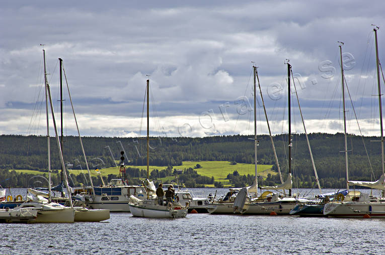 boat, boat harbour, city, Jamtland, Ostersund, port, sailing boats, small boats, small-boat harbour, städer, summer