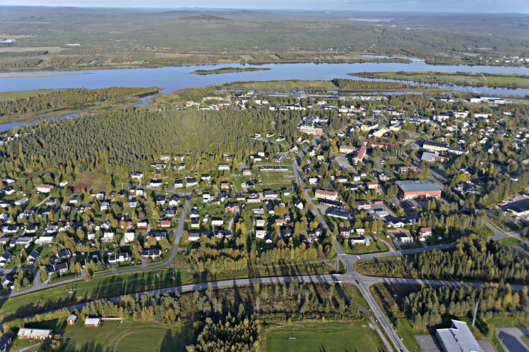 aerial photo, aerial photo, aerial photos, aerial photos, autumn, drone aerial, drönarfoto, landscapes, North Bothnia, samhällen, Torne älv, Övertorneå
