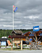 a saami shop, buildings, Herjedalen, Mittdalen, road shop, saami country, saami person, Sapme, warehouse, shop, store