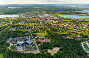 Acusticum, aerial photo, aerial photo, aerial photos, aerial photos, Djupviken, drone aerial, drnarfoto, fretagsby, konserthus, landscapes, musikhgskola, North Bothnia, Pitea, samhllen, Science Park, summer, torn