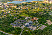 Acusticum, aerial photo, aerial photo, aerial photos, aerial photos, Djupviken, drone aerial, drnarfoto, fretagsby, konserthus, landscapes, musikhgskola, North Bothnia, Pitea, samhllen, Science Park, summer, torn