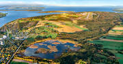 aerial photo, aerial photo, aerial photos, aerial photos, And lake, autumn, drone aerial, drnarfoto, Froson, Jamtland, Ostersund, runway, stder, re-stersund