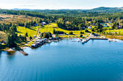 aerial photo, aerial photo, aerial photos, aerial photos, Angermanland, Barstahamn, Barstaviken, boat house, cabins, drone aerial, drnarfoto, fishing village, installations, landscapes, small-boat harbour, summer