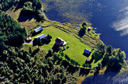aerial photo, aerial photo, aerial photos, aerial photos, Bye, drone aerial, drönarfoto, farms, Hammerdal, Hammerdalssjön, Jamtland, summer