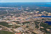 aerial photo, aerial photo, aerial photos, aerial photos, centre, drone aerial, drnarfoto, Halsingland, Klossdammen, samhllen, spring, stder, Sderhamn