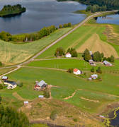 aerial photo, aerial photo, aerial photos, aerial photos, drone aerial, drnarbild, drnarfoto, farms, Jamtland, landscapes, Silsjns, slope, summer, villages