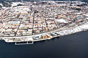 aerial photo, aerial photo, aerial photos, aerial photos, drone aerial, drnarbild, drnarfoto, installations, Jamtland, Ostersund, port, Storsj Strand, stder