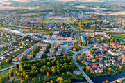 aerial photo, aerial photo, aerial photos, aerial photos, Arboga, drone aerial, drnarfoto, evening light, stder, Vstmanland