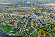 aerial photo, aerial photo, aerial photos, aerial photos, Arboga, drone aerial, drnarfoto, evening light, stder, Vstmanland