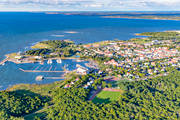 aerial photo, aerial photo, aerial photos, aerial photos, Borgholm, drone aerial, drnarfoto, fishing port, gsthamn, harbour, oland, samhllen, small-boat harbour, summer