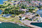 aerial photo, aerial photo, aerial photos, aerial photos, Borgholm, drone aerial, drnarfoto, oland, reningsverk, samhllen, summer