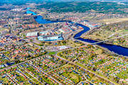 aerial photo, aerial photo, aerial photos, aerial photos, Borlnge, Dalarna, Dallven, Domnarvet, drone aerial, drnarfoto, spring, SSAB, stder, Svenskt Stl