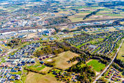aerial photo, aerial photo, aerial photos, aerial photos, Borlänge, Dalarna, drone aerial, drönarfoto, Nygårdarna, spring, städer