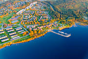 aerial photo, aerial photo, aerial photos, aerial photos, autumn, Brunflo, drone aerial, drnarfoto, Jamtland, port, samhllen, Sjvgen, small-boat harbour