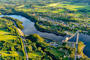 aerial photo, aerial photo, aerial photos, aerial photos, drone aerial, drnarbild, drnarfoto, fishing spots, Hammarstrand, Indal river, Jamtland, samhllen