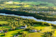 aerial photo, aerial photo, aerial photos, aerial photos, drone aerial, drönarbild, drönarfoto, Hammarstrand, Indal river, Jamtland, samhällen