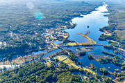 aerial photo, aerial photo, aerial photos, aerial photos, Dalarna, drone aerial, drönarfoto, Idre, Idresjön, samhällen, spring, Västanåt