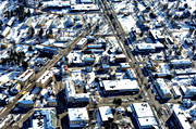 aerial photo, aerial photo, aerial photos, aerial photos, drone aerial, drönarfoto, Jokkmokk, Lapland, samhällen, winter
