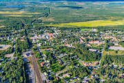 aerial photo, aerial photo, aerial photos, aerial photos, banvall, drone aerial, drnarfoto, Jrn, railway, samhllen, summer, West Bothnia