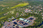 aerial photo, aerial photo, aerial photos, aerial photos, drone aerial, drnarfoto, Grundtrsket, Jrn, samhllen, sawmill, sow, summer, Trindustri, West Bothnia