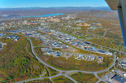 aerial photo, aerial photo, aerial photos, aerial photos, autumn, drone aerial, drönarfoto, Kiruna, Lapland, städer, Ställverket industriområde, Västra industriområdet