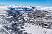 aerial photo, aerial photo, aerial photos, aerial photos, drone aerial, drnarfoto, Klimpfjall, Lapland, samhllen, ski resort, winter