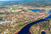 aerial photo, aerial photo, aerial photos, aerial photos, community, Dalarna, drone aerial, drnarfoto, Leksand, samhllen, Siljegrden, spring
