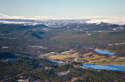 aerial photo, aerial photo, aerial photos, aerial photos, autumn, community, drone aerial, drnarfoto, Herjedalen, landscapes, Ljusnedal, samhllen, village