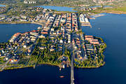 aerial photo, aerial photo, aerial photos, aerial photos, Bergnsbron, drone aerial, drnarfoto, Lulea, North Bothnia, Oskarsvarv, stder, summer