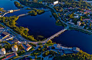 aerial photo, aerial photo, aerial photos, aerial photos, drone aerial, drönarfoto, Hotell Lappland, Lapland, Lycksele, samhällen, summer