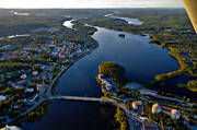 aerial photo, aerial photo, aerial photos, aerial photos, drone aerial, drönarfoto, Hotell Lappland, Lapland, Lycksele, samhällen, summer