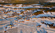 aerial photo, aerial photo, aerial photos, aerial photos, drone aerial, drnarfoto, Jamtland, Orrviken, samhllen, winter