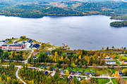 aerial photo, aerial photo, aerial photos, aerial photos, autumn, drone aerial, drnarfoto, Jamtland, Pilgrimstad, Revsundssjn, samhllen
