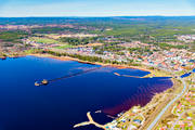 aerial photo, aerial photo, aerial photos, aerial photos, Dalarna, drone aerial, drnarfoto, Lngbryggan, Rttvik, samhllen, Siljan, spring