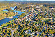 aerial photo, aerial photo, aerial photos, aerial photos, Angerman river, Angermanland, autumn, drone aerial, drnarfoto, garnisonsstad, power plants, samhllen, Solatunum, Sollefte