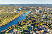 aerial photo, aerial photo, aerial photos, aerial photos, Angerman river, Angermanland, autumn, drone aerial, drnarfoto, garnisonsstad, samhllen, Solatunum, Sollefte