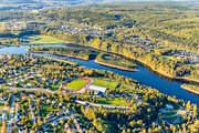 aerial photo, aerial photo, aerial photos, aerial photos, Angerman river, Angermanland, autumn, drone aerial, drönarfoto, garnisonsstad, samhällen, Solatunum, Sollefteå