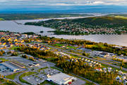 aerial photo, aerial photo, aerial photos, aerial photos, drone aerial, drnarbild, drnarfoto, evening, Froson, ICA Maxi, Jamtland, Ostersund, Stadsdel Norr, stder, summer