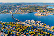 aerial photo, aerial photo, aerial photos, aerial photos, autumn, drone aerial, drönarfoto, Medelpad, städer, Sundsvall, Sundsvallsbron, Sundsvallsfjärden