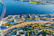 aerial photo, aerial photo, aerial photos, aerial photos, autumn, drone aerial, drnarfoto, E4 highway, Medelpad, stder, Sundsvall, Sundsvallsbron, Sundsvallsfjrden