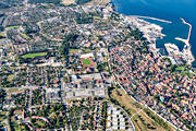 aerial photo, aerial photo, aerial photos, aerial photos, city, drone aerial, drnarfoto, Gotland, port, ringmuren, stder, summer, Visby