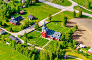 aerial photo, aerial photo, aerial photos, aerial photos, Älvros, church, churches, drone aerial, drnarfoto, Herjedalen, summer, villages