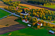 aerial photo, aerial photo, aerial photos, aerial photos, autumn, drone aerial, drnarfoto, Froson, Frs kyrka, Jamtland, Ostersund, stder