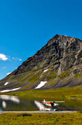 fly, landscapes, Lapland, Livamjaure, Livamvagge, seaplane, seaplane, summer, Suorrekaise